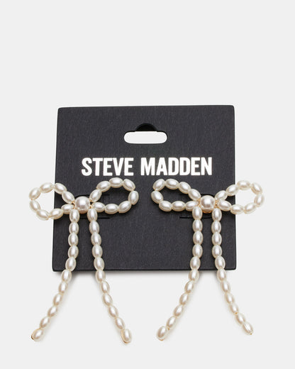 PEARL BOW EARRINGS IVORY