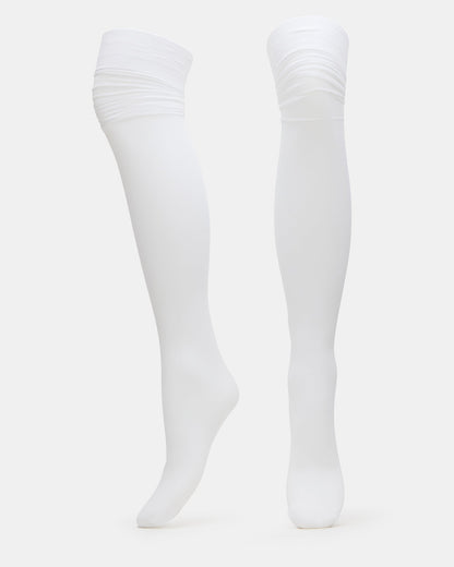 PREPPY TIGHTS WHITE
