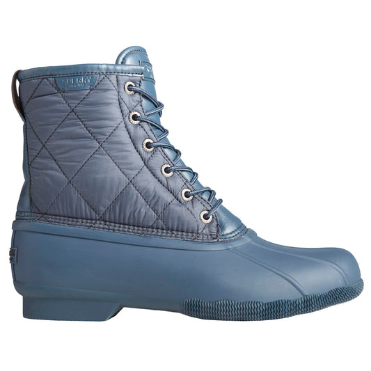 Saltwater Quilted Round Toe Duck Rain Boots