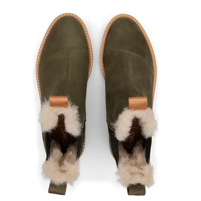 Toms Dakota Chelsea Boot in Tarmac Olive - Women's