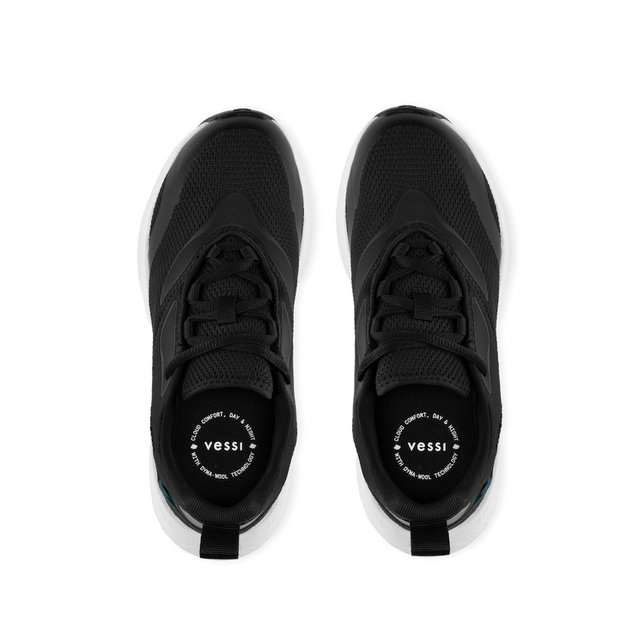 Women's Tidal Sneaker - Black on White