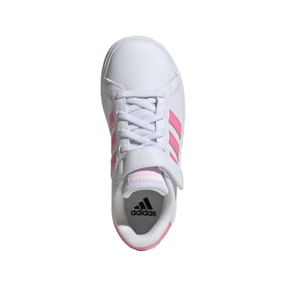 adidas Unisex Kid's Grand Court 2.0  Elastic Lace Shoes
