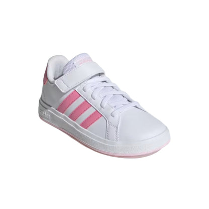 adidas Unisex Kid's Grand Court 2.0  Elastic Lace Shoes