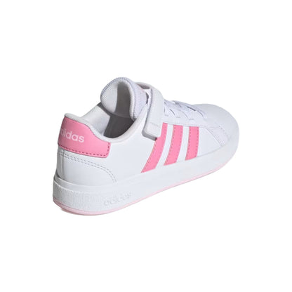 adidas Unisex Kid's Grand Court 2.0  Elastic Lace Shoes
