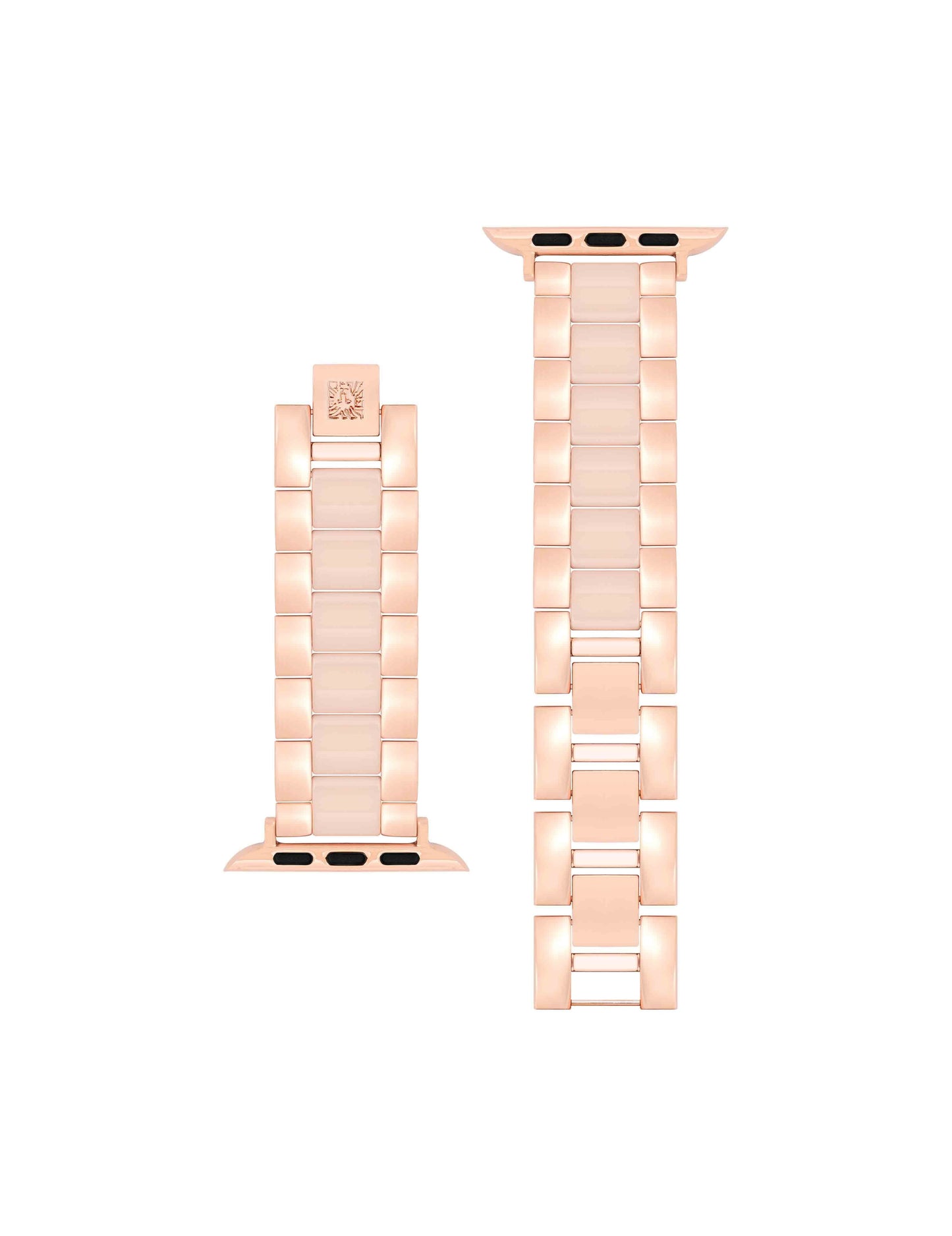 Elegant Metal and Ceramic Link Band for Apple Watch®