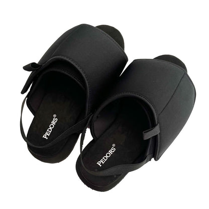 Pedors Classic MAX Wrap Sandals For Lymphedema Black (WRX600) (PAIR) — image 5