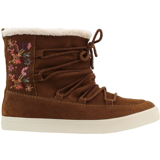 Alpine Floral Round Toe Winter Booties - SundialAlpine Floral Round Toe Winter Booties