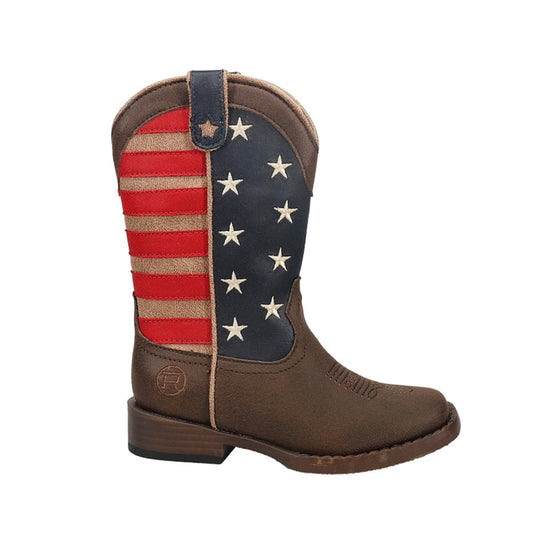 American Patriotic Square Toe Cowboy Boots (Little Kid) - SundialAmerican Patriotic Square Toe Cowboy Boots (Little Kid)