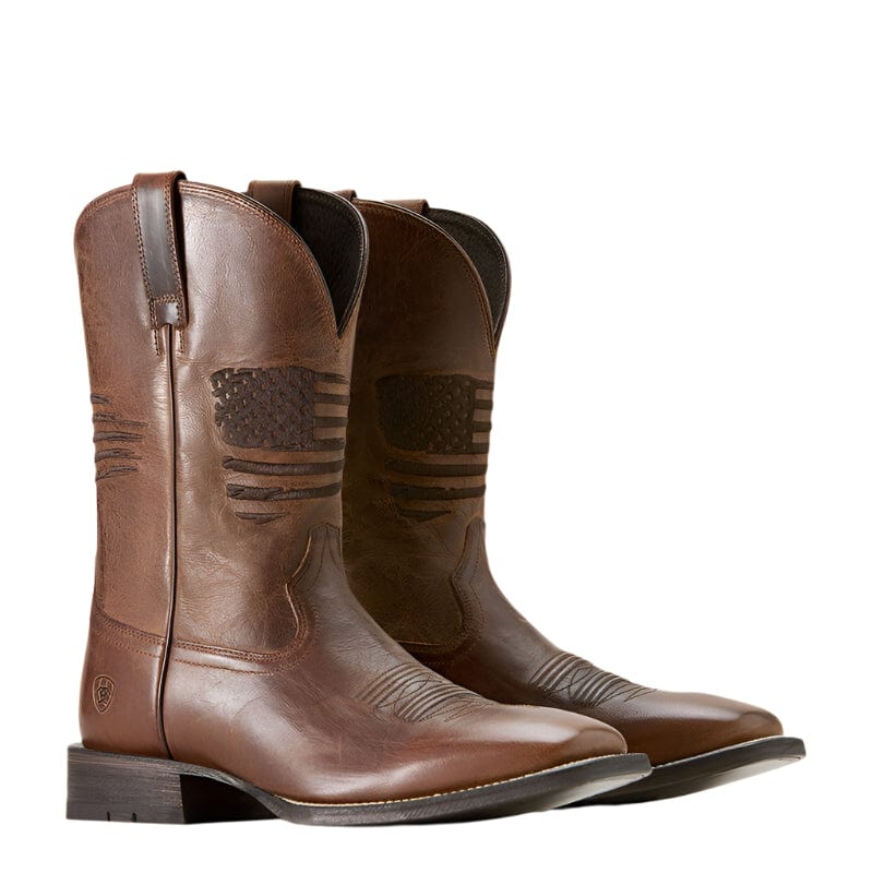 Ariat Men's Circuit Patriot Weathered Tan Western Boots 10029699