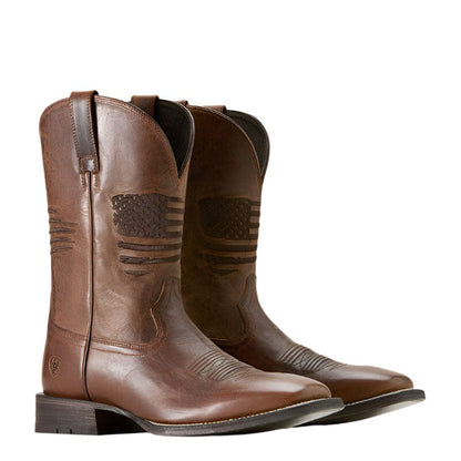 Ariat Men's Circuit Patriot Weathered Tan Western Boots 10029699