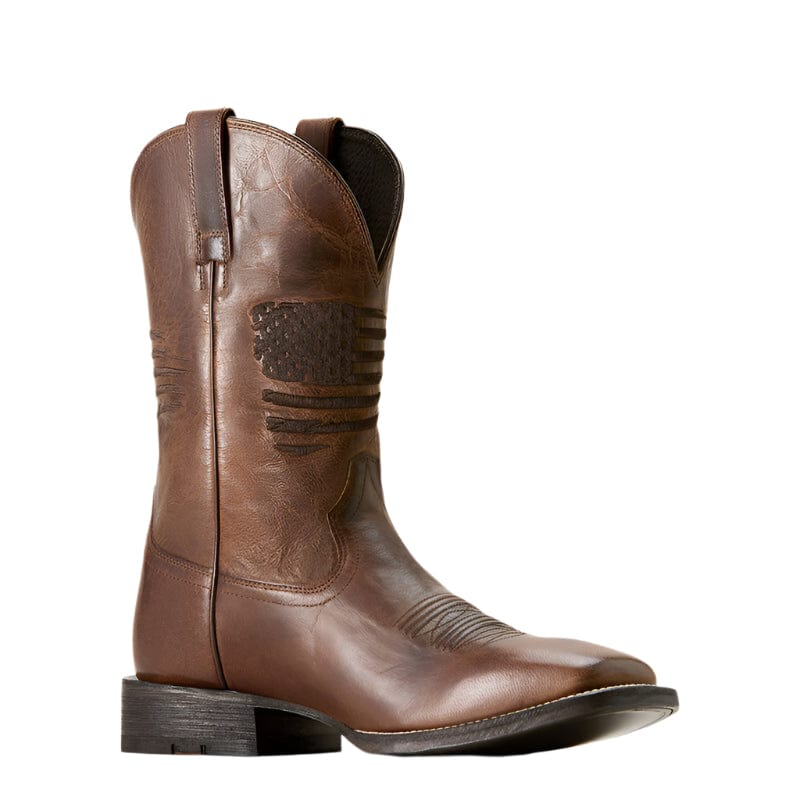 Ariat Men's Circuit Patriot Weathered Tan Western Boots 10029699