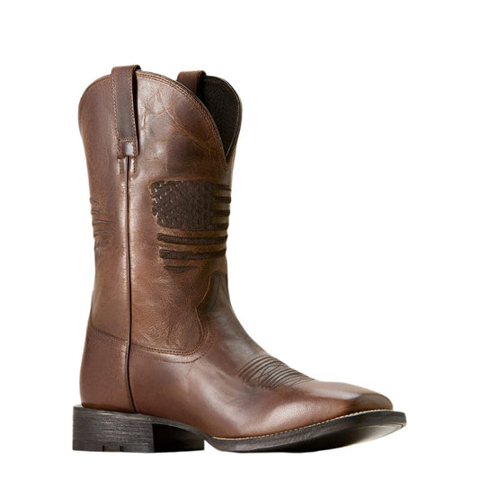 Ariat Men's Circuit Patriot Weathered Tan Western Boots 10029699