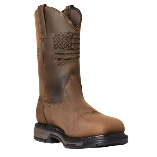 Ariat Mens WorkHog XT Patriot Waterproof Carbon Toe Work Boot 10036002