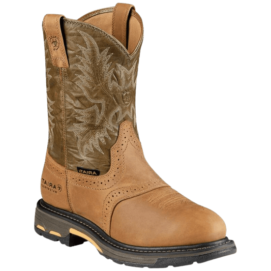 Ariat Men's Aged Bark WorkHog Waterproof Composite Toe Work Boots 10008635
