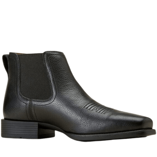 Ariat Men's Booker Ultra Black Deertan Square Toe Western Boots 10046984