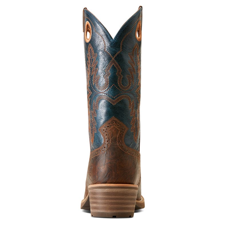 Ariat Men's Hybrid Roughstock Fiery Brown Crunch Western Boots 10046831