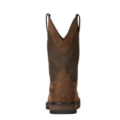 Ariat Men's Palm Brown Groundbreaker Waterproof Steel Toe Work Boots 10015196