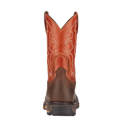 Ariat Men's WorkHog Wide Square Toe Dark Earth/Brick Work Boots 10005888