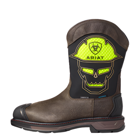 Ariat Men's WorkHog XT VentTEK Iron Coffee Bold Waterproof Carbon Toe Work Boots 10035881