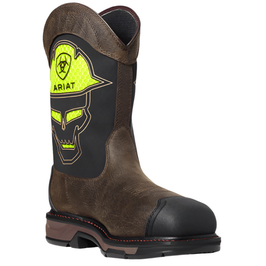 Ariat Men's WorkHog XT VentTEK Iron Coffee Bold Waterproof Carbon Toe Work Boots 10035881