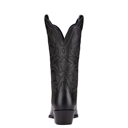 Ariat Women's Heritage Black Deertan R Toe Western Cowgirl Boots 10001037