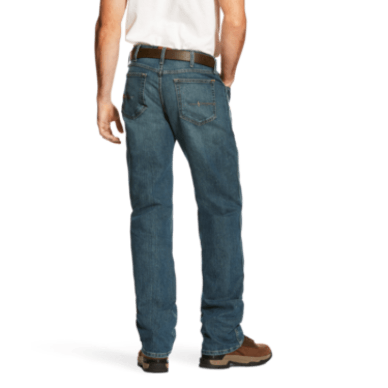 Ariat Men's Rebar M4 Relaxed DuraStretch Basic Boot Cut Jeans 10016221