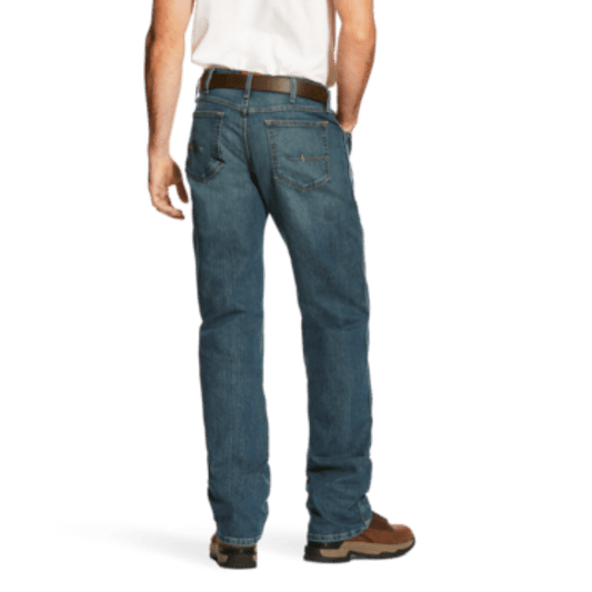 Ariat Men's Rebar M4 Relaxed DuraStretch Basic Boot Cut Jeans 10016221