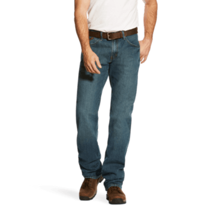 Ariat Men's Rebar M4 Relaxed DuraStretch Basic Boot Cut Jeans 10016221