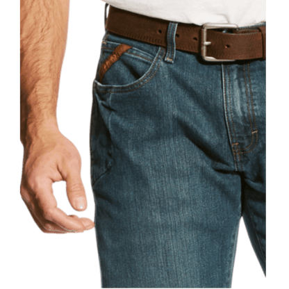 Ariat Men's Rebar M4 Relaxed DuraStretch Basic Boot Cut Jeans 10016221