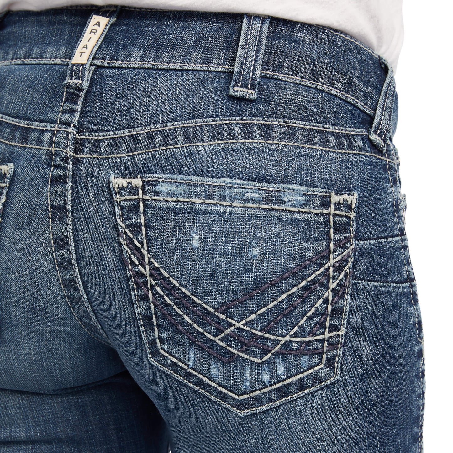 Ariat Women's REAL Mid Rise Raquel Boot Cut Jeans 10041061