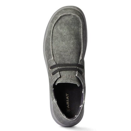 Ariat Men's Hilo Charcoal Canvas Slip On Shoes 10038391