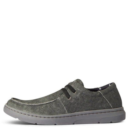 Ariat Men's Hilo Charcoal Canvas Slip On Shoes 10038391