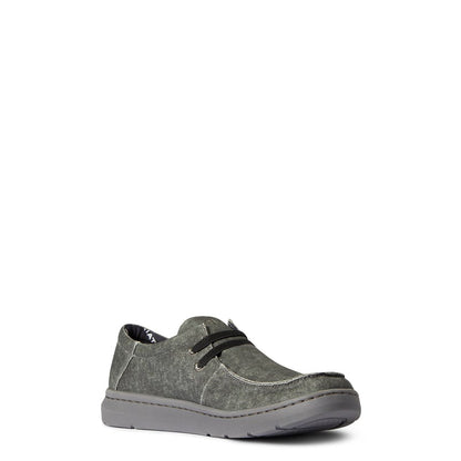 Ariat Men's Hilo Charcoal Canvas Slip On Shoes 10038391