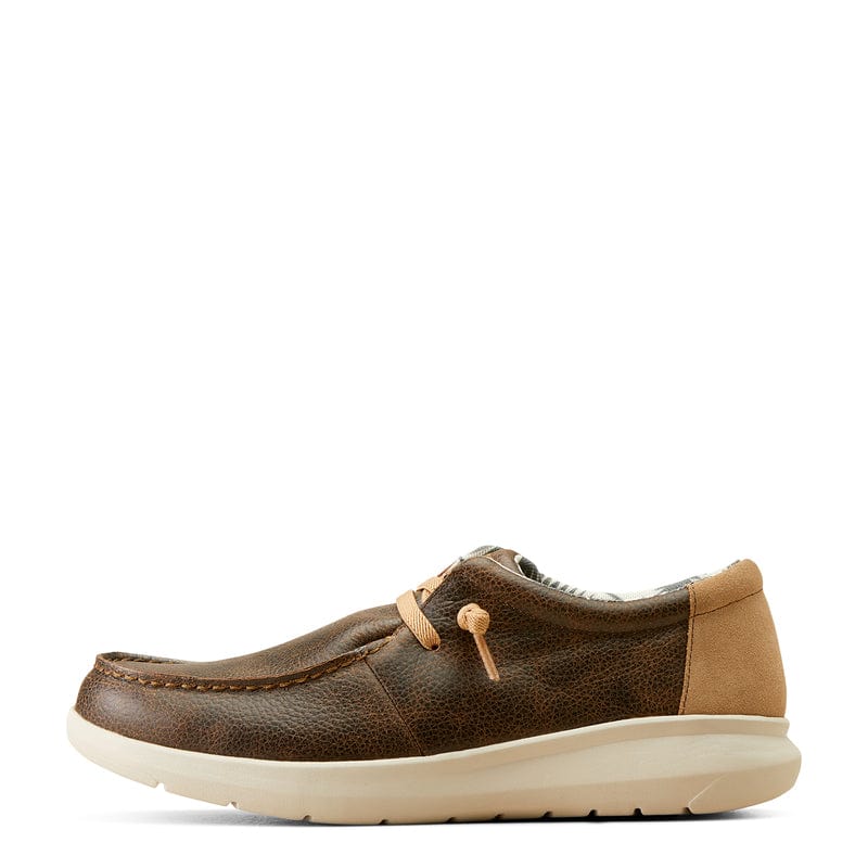 Ariat Men's Hilo Brody Brown & Tan Suede Slip On Shoes 10050976
