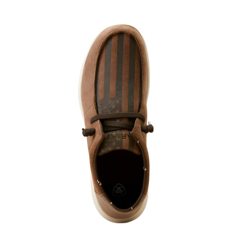 Ariat Men's Brown Bomber American Flag Hilo Shoes 10050974