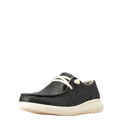 Ariat Women's Black Floral Emboss Hilo Shoes 10047014