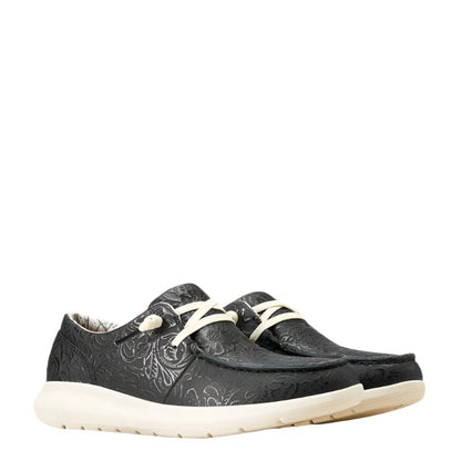 Ariat Women's Black Floral Emboss Hilo Shoes 10047014