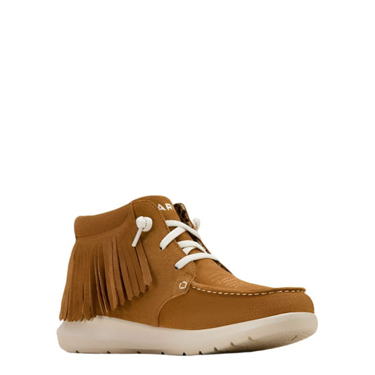 Ariat Women's Hilo Wheat Suede High Top Fringe Shoe 10061166