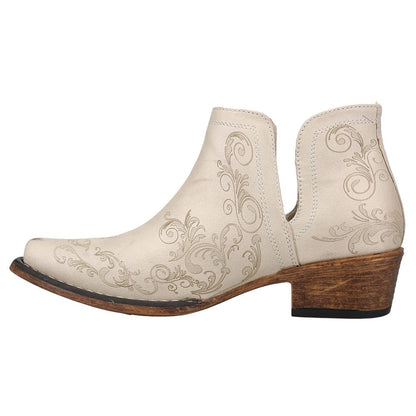 Ava Paisley Embossed Snip Toe Cowboy Booties - SundialAva Paisley Embossed Snip Toe Cowboy Booties