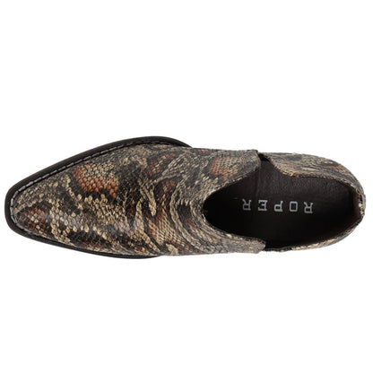 Ava Snake Snip Toe Cowboy Booties - SundialAva Snake Snip Toe Cowboy Booties