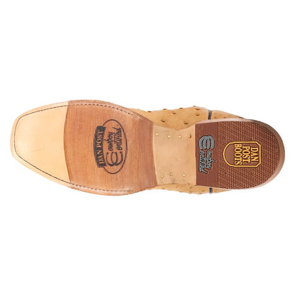 Brady Full Quill Ostrich Embroidered Square Toe Pull On Cowboy Boots - SundialBrady Full Quill Ostrich Embroidered Square Toe Pull On Cowboy Boots