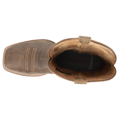 Brander Embroidered Square Toe Pull On Cowboy Boots - SundialBrander Embroidered Square Toe Pull On Cowboy Boots