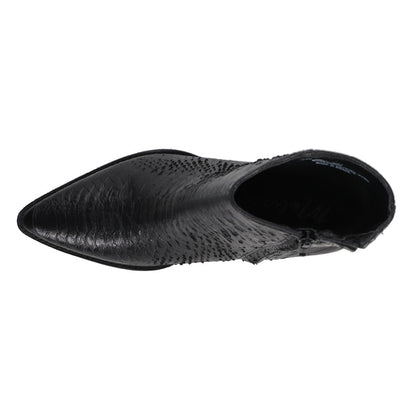 Caty Snake Pointed Toe Zippered Booties - SundialCaty Snake Pointed Toe Zippered Booties