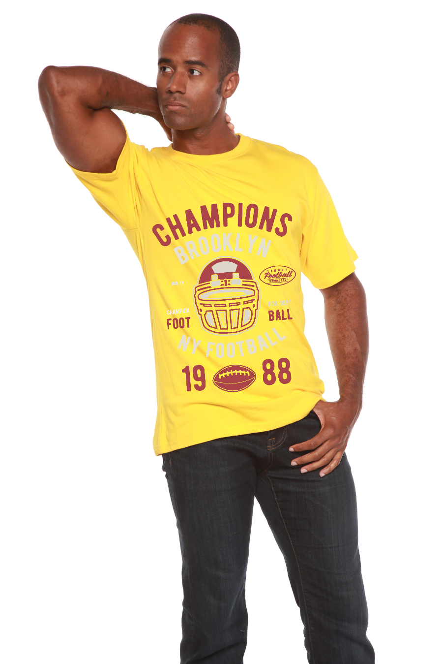 Champions Brooklyn Men's Bamboo Viscose/Organic Cotton Short Sleeve Graphic T-Shirt