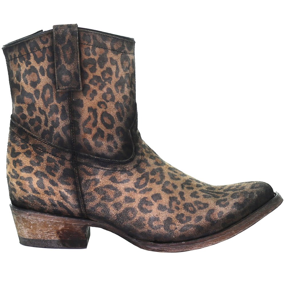 Cheetah Snip Toe Cowboy Booties - SundialCheetah Snip Toe Cowboy Booties