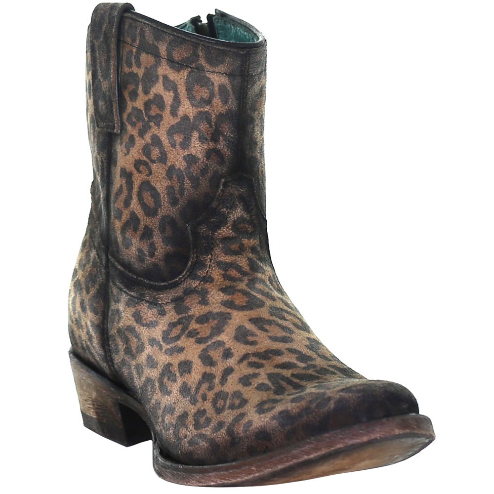 Cheetah Snip Toe Cowboy Booties - SundialCheetah Snip Toe Cowboy Booties