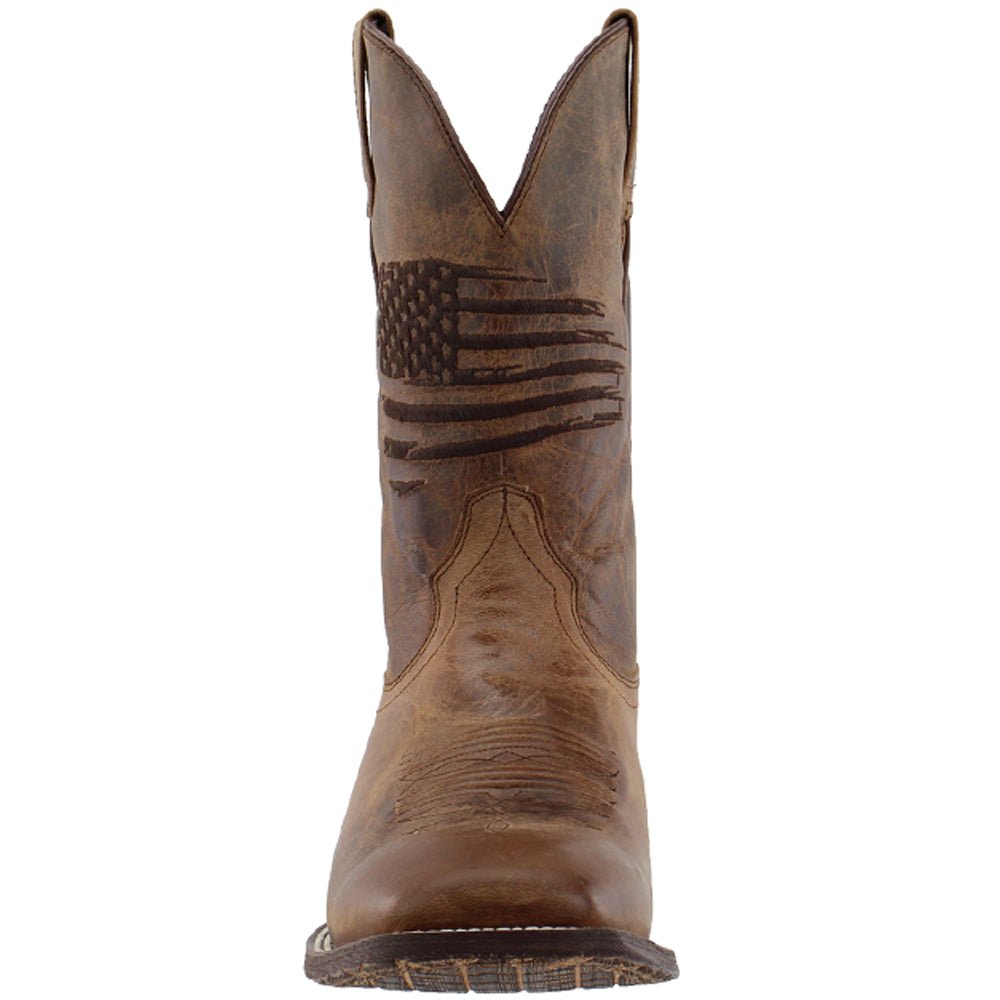 Circuit Patriot Square Toe Pull On Cowboy Boots - SundialCircuit Patriot Square Toe Pull On Cowboy Boots