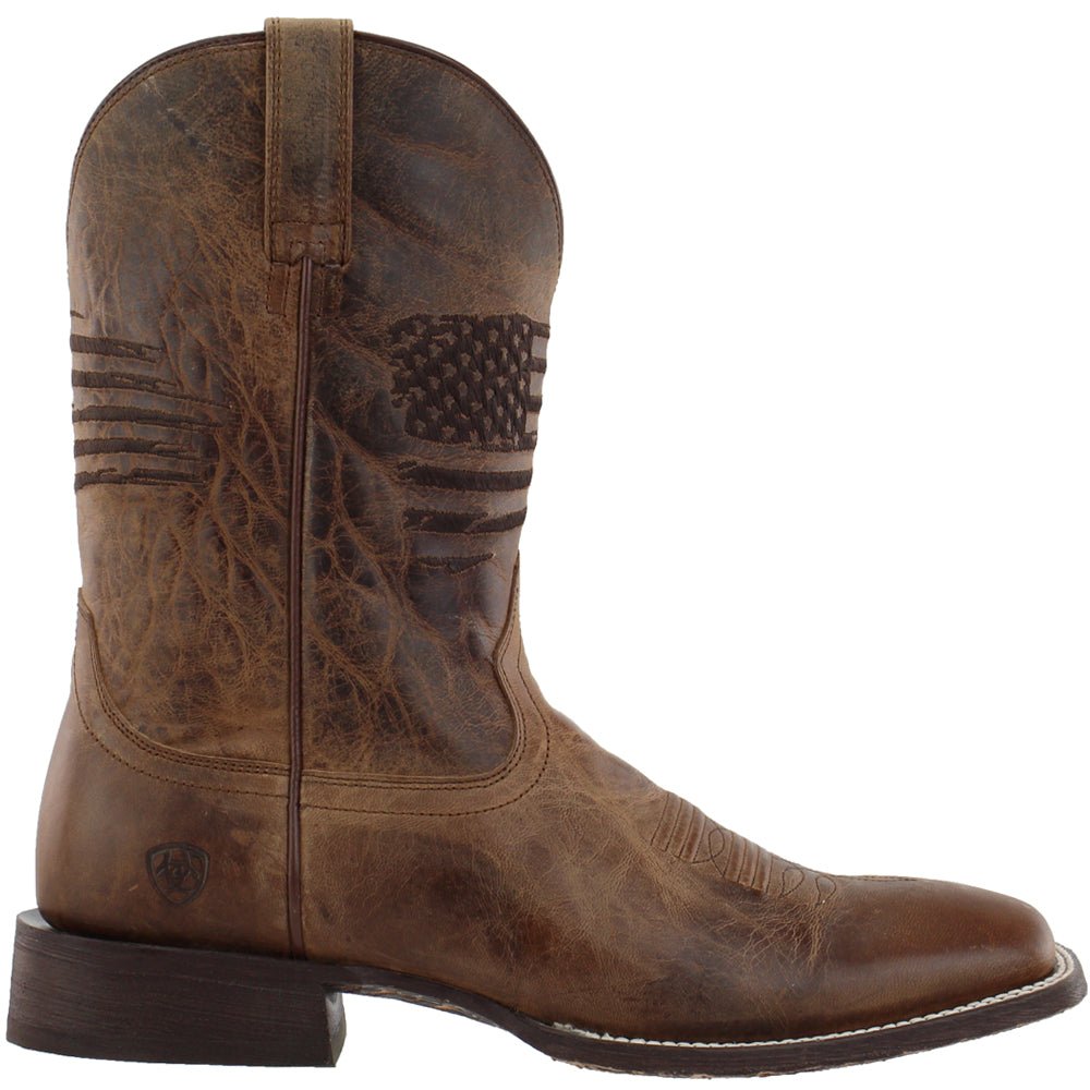 Circuit Patriot Square Toe Pull On Cowboy Boots - SundialCircuit Patriot Square Toe Pull On Cowboy Boots