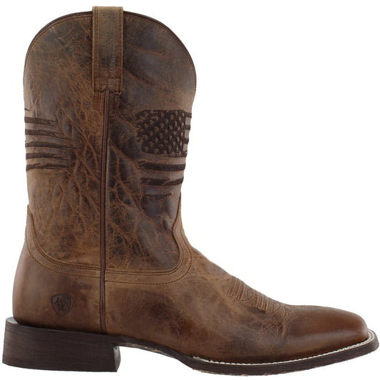 Circuit Patriot Square Toe Pull On Cowboy Boots - SundialCircuit Patriot Square Toe Pull On Cowboy Boots