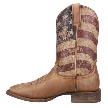 Circuit Proud Patriotic Square Toe Pull On Cowboy Boots - SundialCircuit Proud Patriotic Square Toe Pull On Cowboy Boots